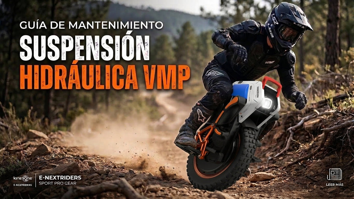 Guía visual de ajuste y mantenimiento preventivo para sistemas de amortiguación hidráulica y telescópica en VMP de gama alta.