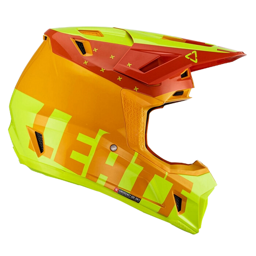 Leatt Moto 7.5 Helmet with Goggles Yellow