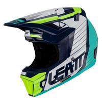 Leatt Moto 7.5 Helmet with Goggles Blue