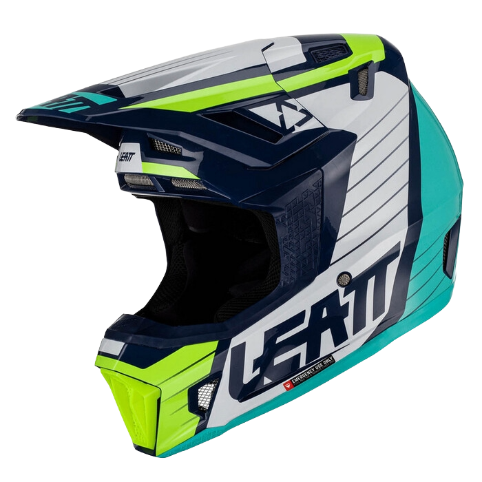 Leatt Moto 7.5 Helmet with Goggles Blue
