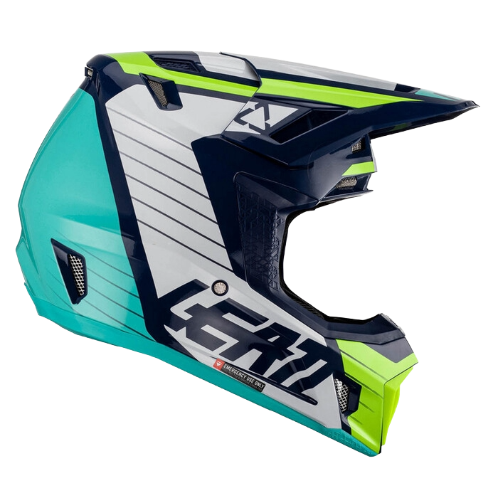 Leatt Moto 7.5 Helmet with Goggles Blue