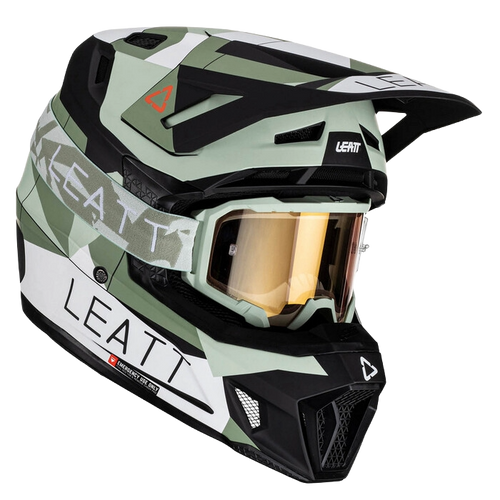 Casco con Gafas Leatt Moto 7.5 Verde