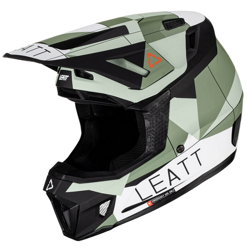 Casco con Gafas Leatt Moto 7.5 Verde
