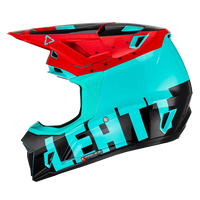 Casco con Gafas Leatt Moto 7.5 Azul Claro