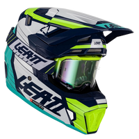 Leatt Moto 7.5 Helmet with Goggles Blue