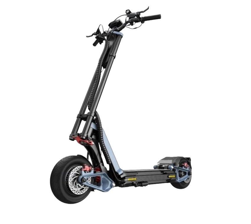 INMOTION RS - Special Edition Black/Blue Casper, 20S8P, 72V, 40Ah, 2880Wh - E-NextRiders Sport Pro Gear